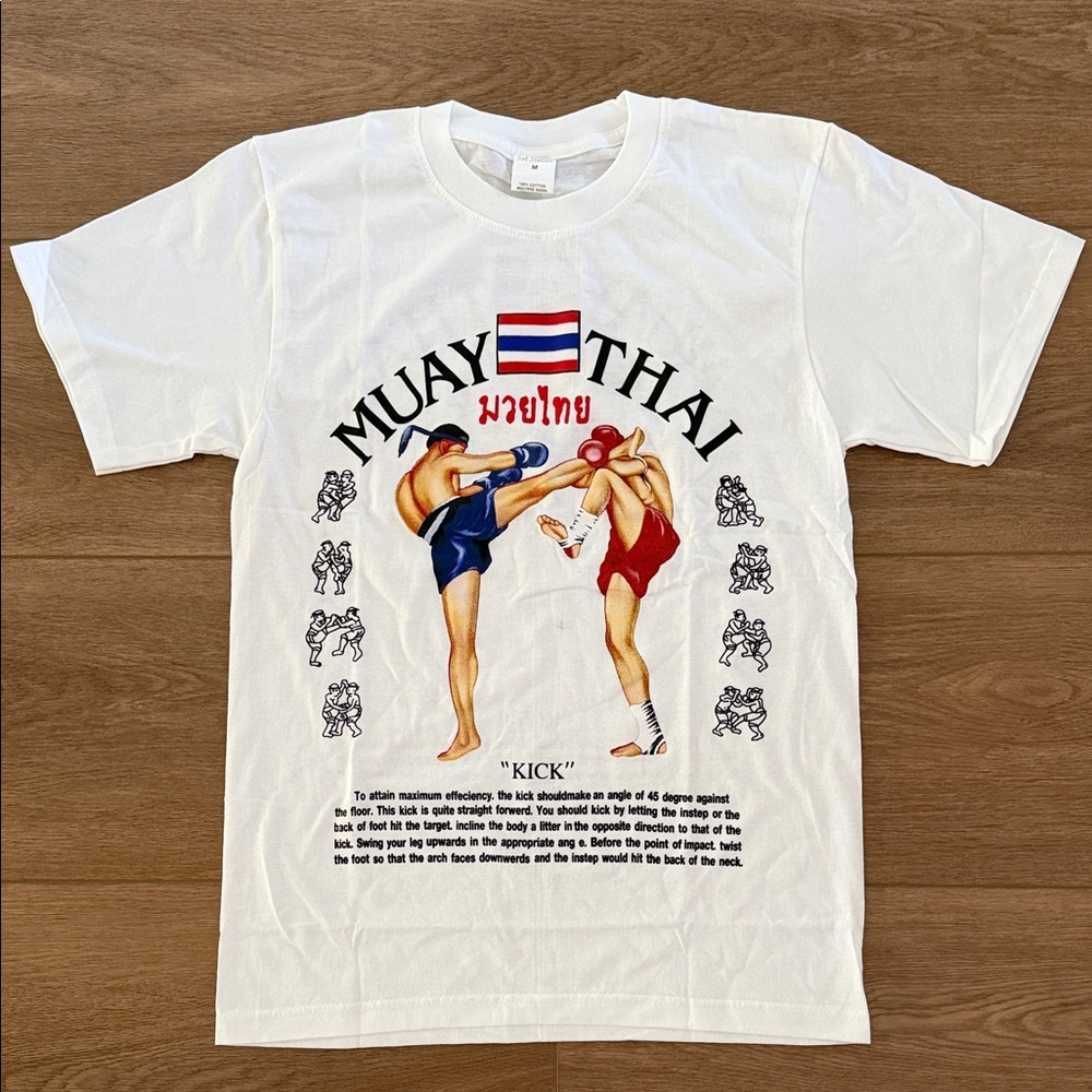 Muay Thai Graphic White T-Shirt 🇹🇭